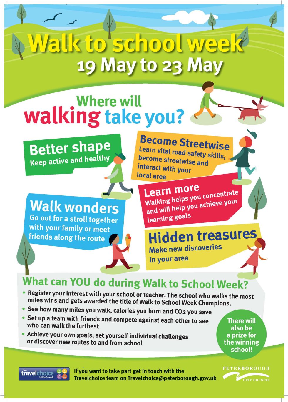 Jack Hunt School Walk To School Week with regard to cycling to school benefits intended for Your house